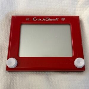 Vintage 2016 Red Etch A Sketch Drawing Toy Works!